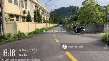 Cần bán lô đất tại Lâm Sơn, Lương Sơn có diện tích 408m2 full thổ cư. Lô đất 3 mặt tiền làn 2 QL6