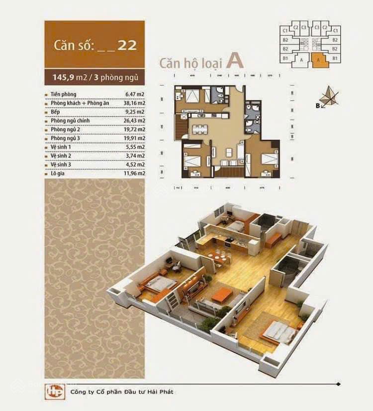 Chủ nhà mua liền kề nên bán căn 146m2 3PN 3VS The Pride full đồ đẹp giá 7.2 tỷ LH 0935 414 ***