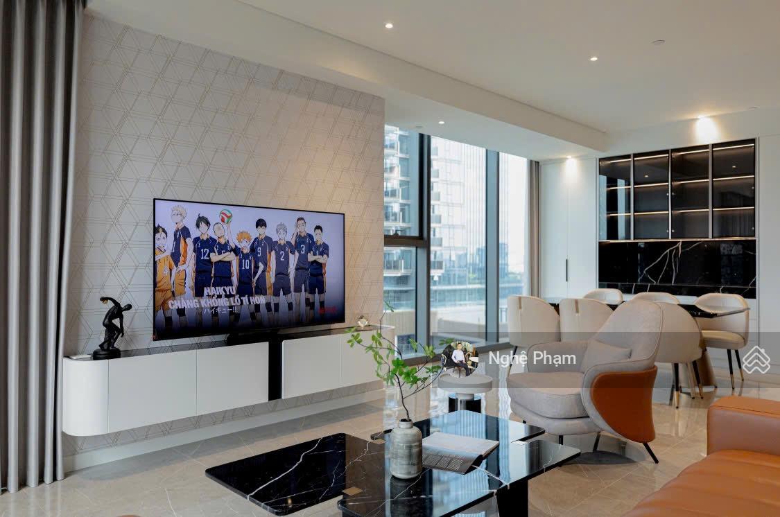 Cho thuê căn hộ 3 phòng ngủ Opera - Metropole Thủ Thiêm. View sông, view Bitexco view cầu Ba Son