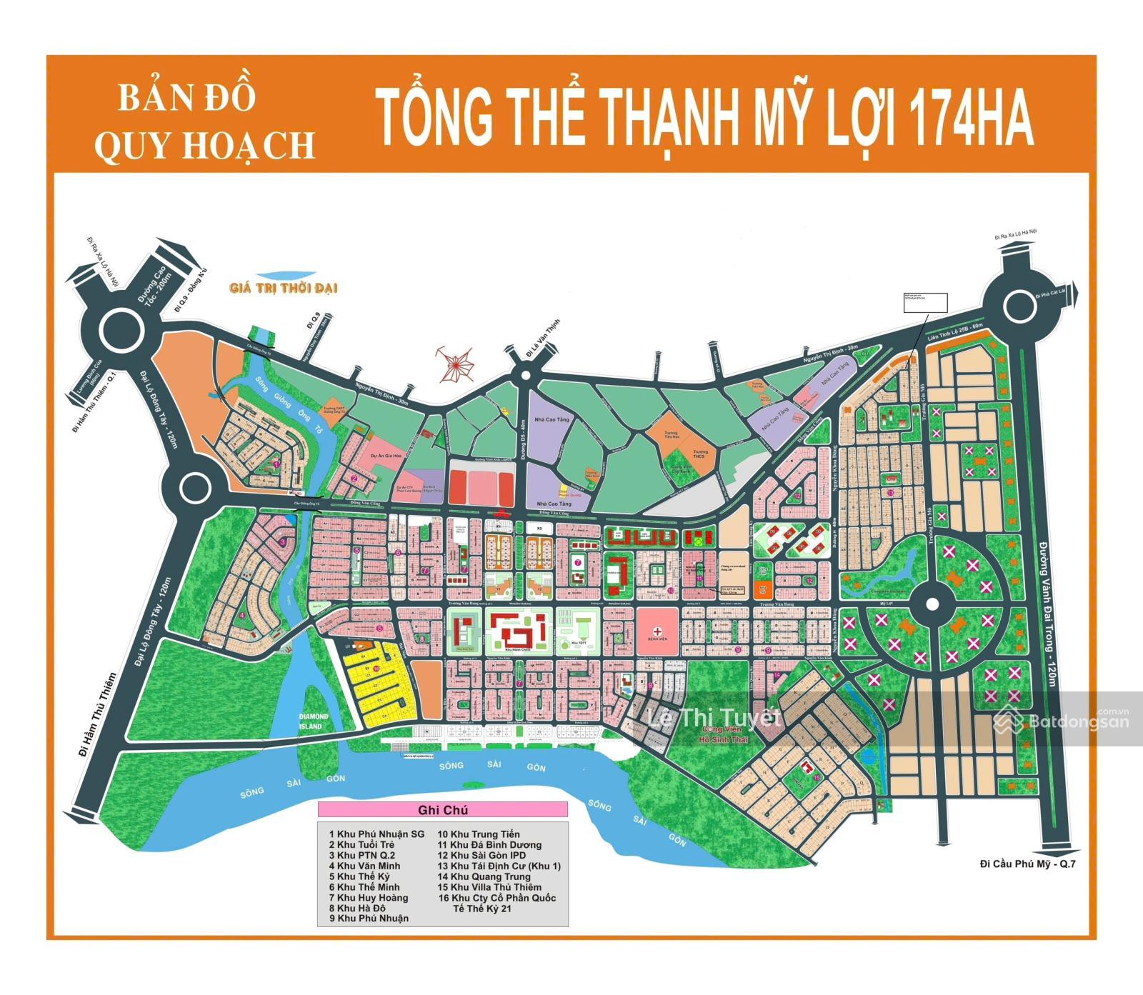 Bán nhanh lô 5x18m đất mặt tiền Trương Gia Mô, Thạnh Mỹ Lợi, giá rẻ nhất 167triệu / m2, hướng ĐN