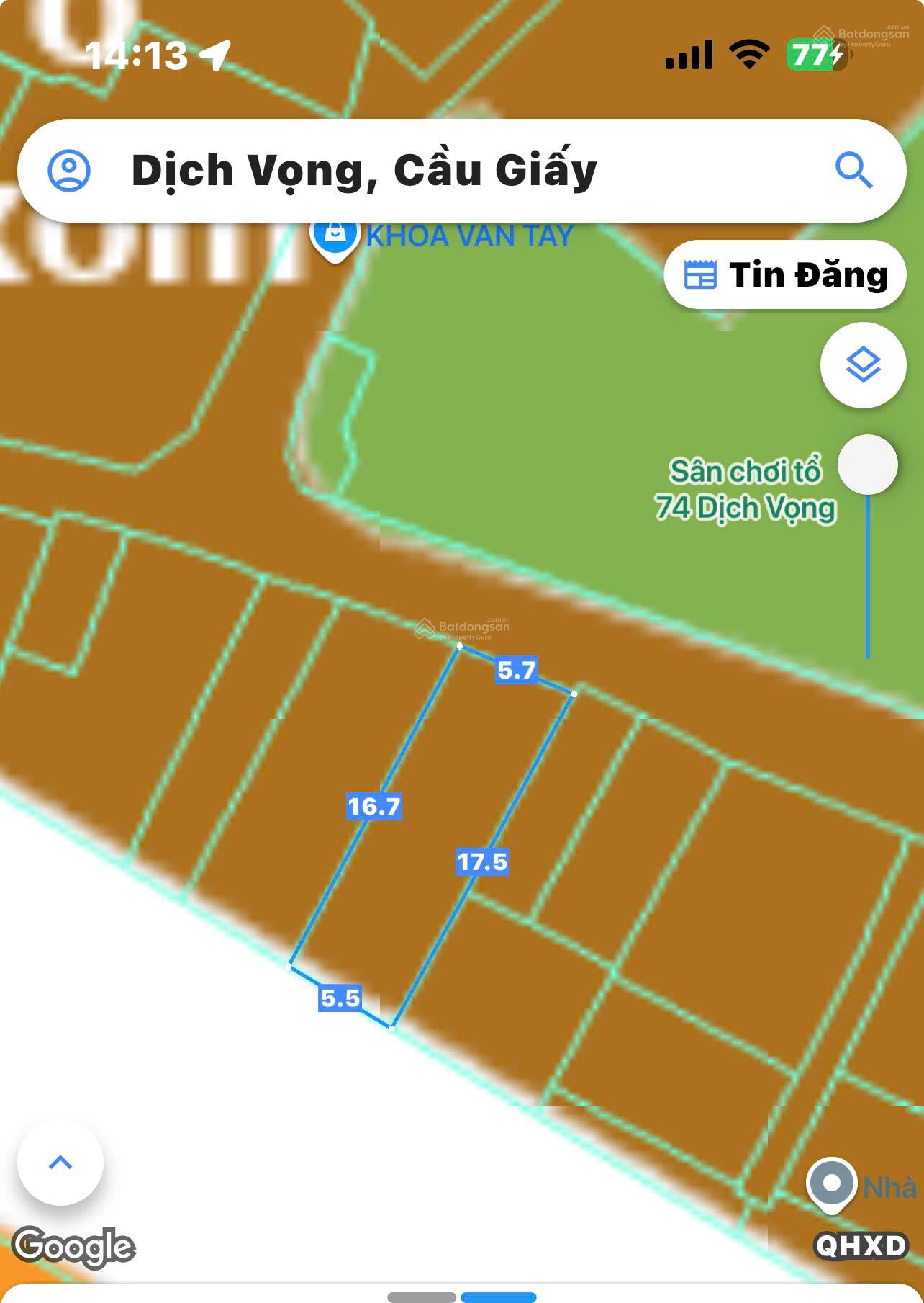 Bán mảnh đất 2 mặt tiền Cầu Giấy, Nguyễn Văn Huyên, công viên CG, đón QH Vành Đai 2.5 Bán mảnh đất 2 mặt tiền Cầu Giấy, Nguyễn Văn Huyên, công viên CG, đón QH Vành Đai 2.5