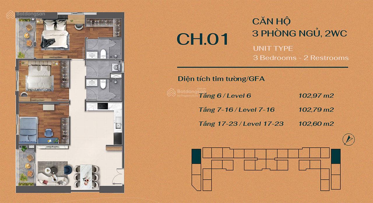 Bán căn hộ 3PN/103,6m2 Vung Tau Centre Point nhận nhà mới ở ngay. LH 0906 722 ***