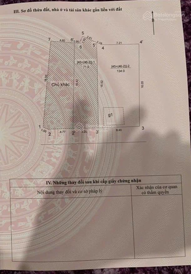 Chính chủ cần bán đất thổ cư mặt ngõ 565 Lạc Long Quân-Phường Tây Hồ- Hà Nội 134m2, MT8.4m, GPXD9T