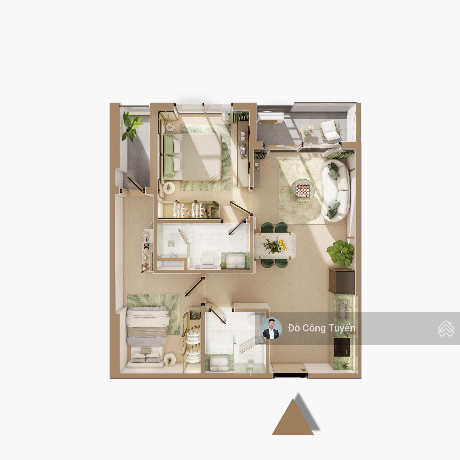Quỹ 50 căn ngoại giao chiết khấu 19%, giá từ 3,8tỷ/54.3m2/2PN/2WC, miễn phí tiện ích trực tiếp CĐT
