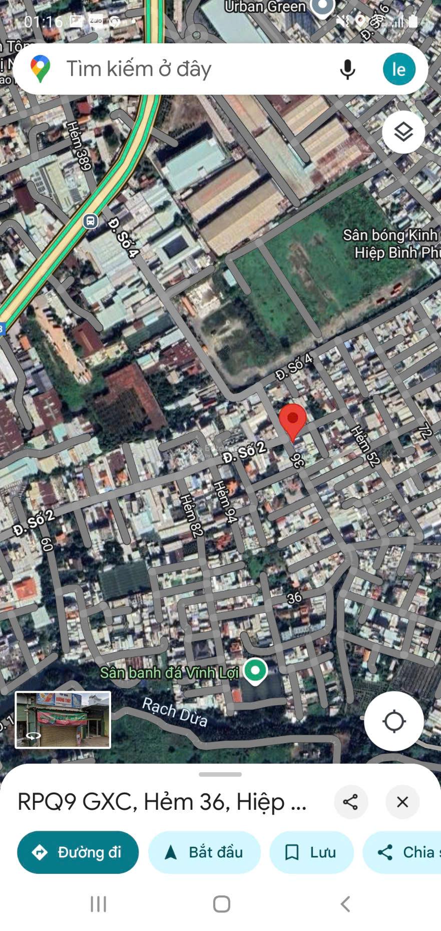 Bán đất đường 36, p. Hiệp Bình Chánh, TP Thủ Đức. 5x20=100m, hẻm oto, 7tỷ8. Lh: 0903 333 *** Mr Viên