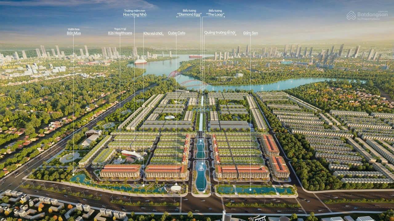 Đất nền sổ đỏ dự án The 826EC Long Hậu, giá tốt, chiết khấu lên đến 8%, thanh toán theo tiến độ.