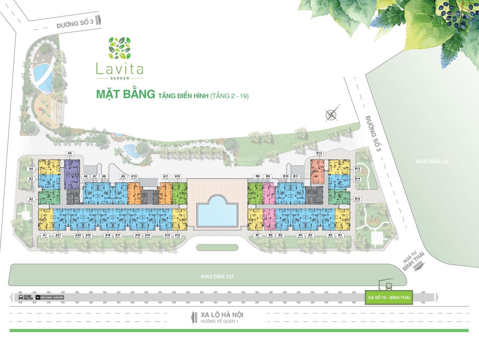 Bán căn hộ Lavita Garden ngay ngã tư Bình Thái, liền kề Metro, có NH hỗ trợ vay 70%