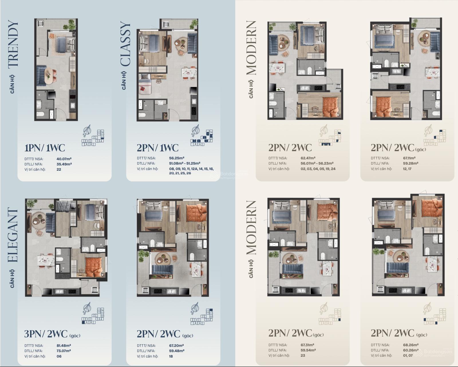 Giỏ hàng đẹp mua trực tiếp CĐT căn 2PN tháp mới hướng mát - chiết khấu và quà tặng lên tới 12%