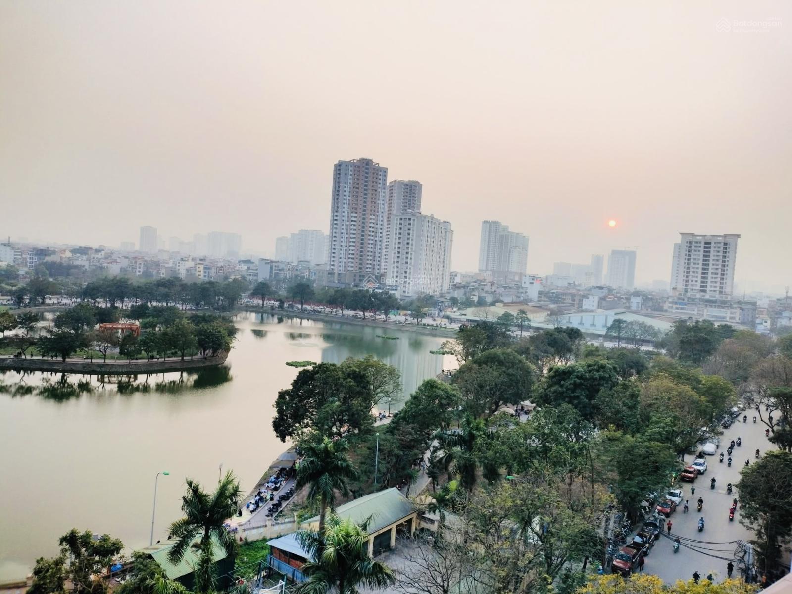 56 tỷ Có tòa nhà văn phòng 9 tầng - hồ Đền Lừ 95m2 MT 6m - lô góc, vỉa hè, kinh doanh