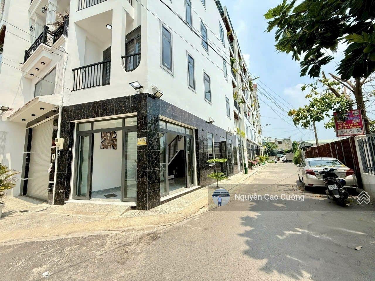 Nhà góc 2 mặt tiền 1trệt 3 lầu đường 8m thông Tân Thới Hiệp 13, giáp Gò Vấp