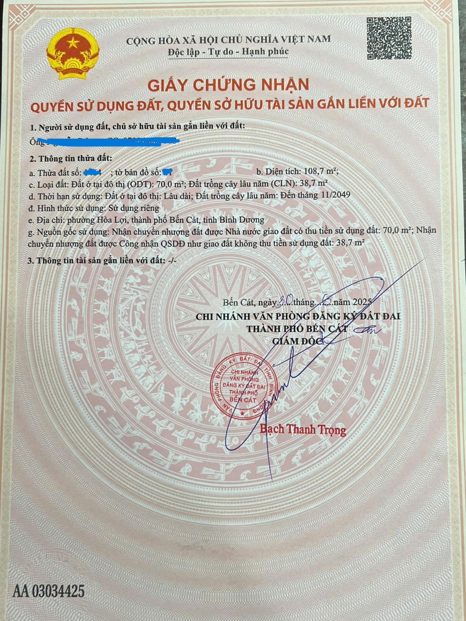 Sẵn 10 lô đất có sổ sẵn, cách mặt đường Võ Nguyên Giáp, chợ dân sinh chỉ 50m, gần ngã ba Phú Hòa