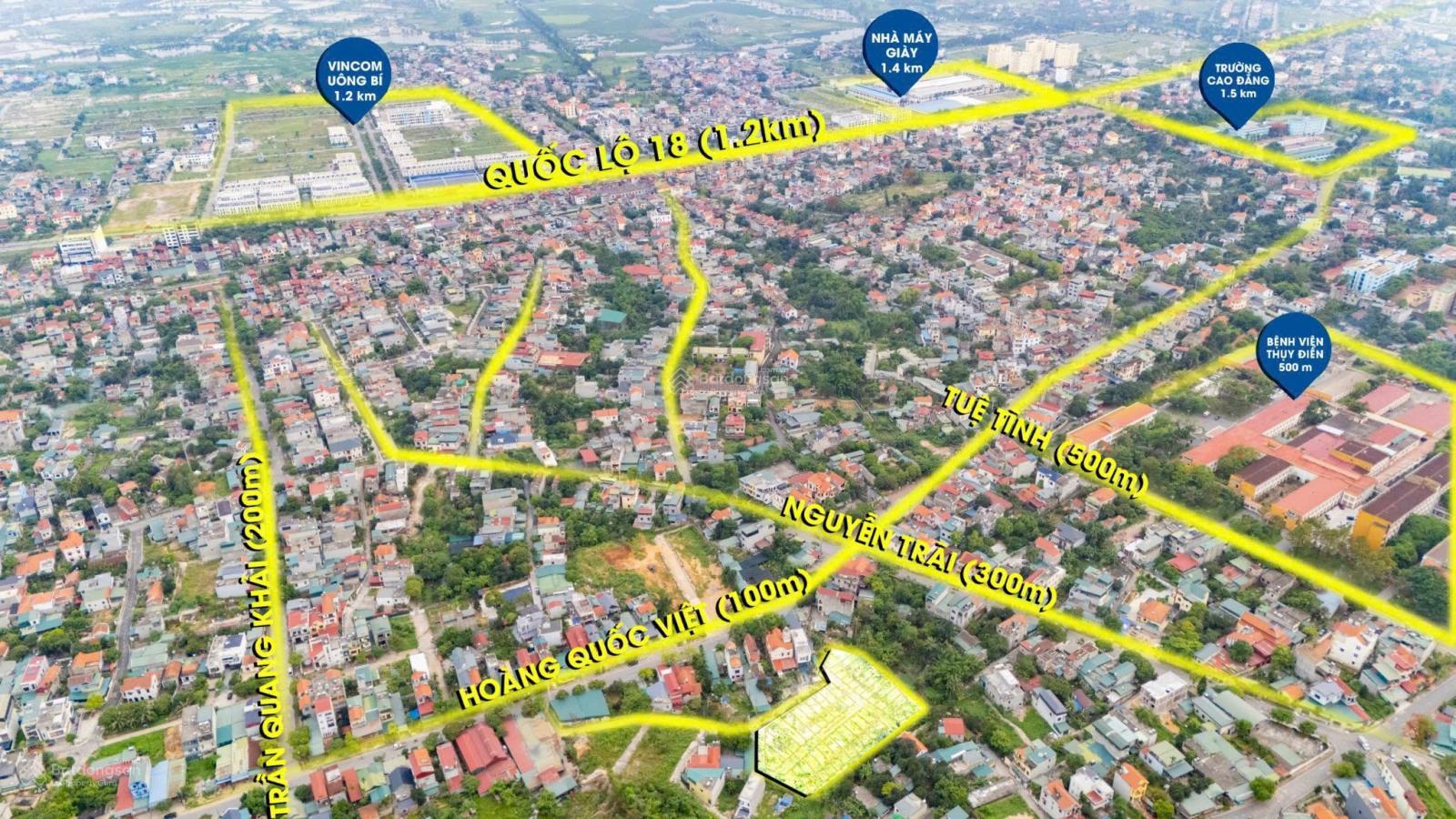 Bán đất 3900m2 sổ đỏ 1600m2 thổ cư trung tâm Uông Bí giá đầu tư, lên thổ cư tách 32 lô
