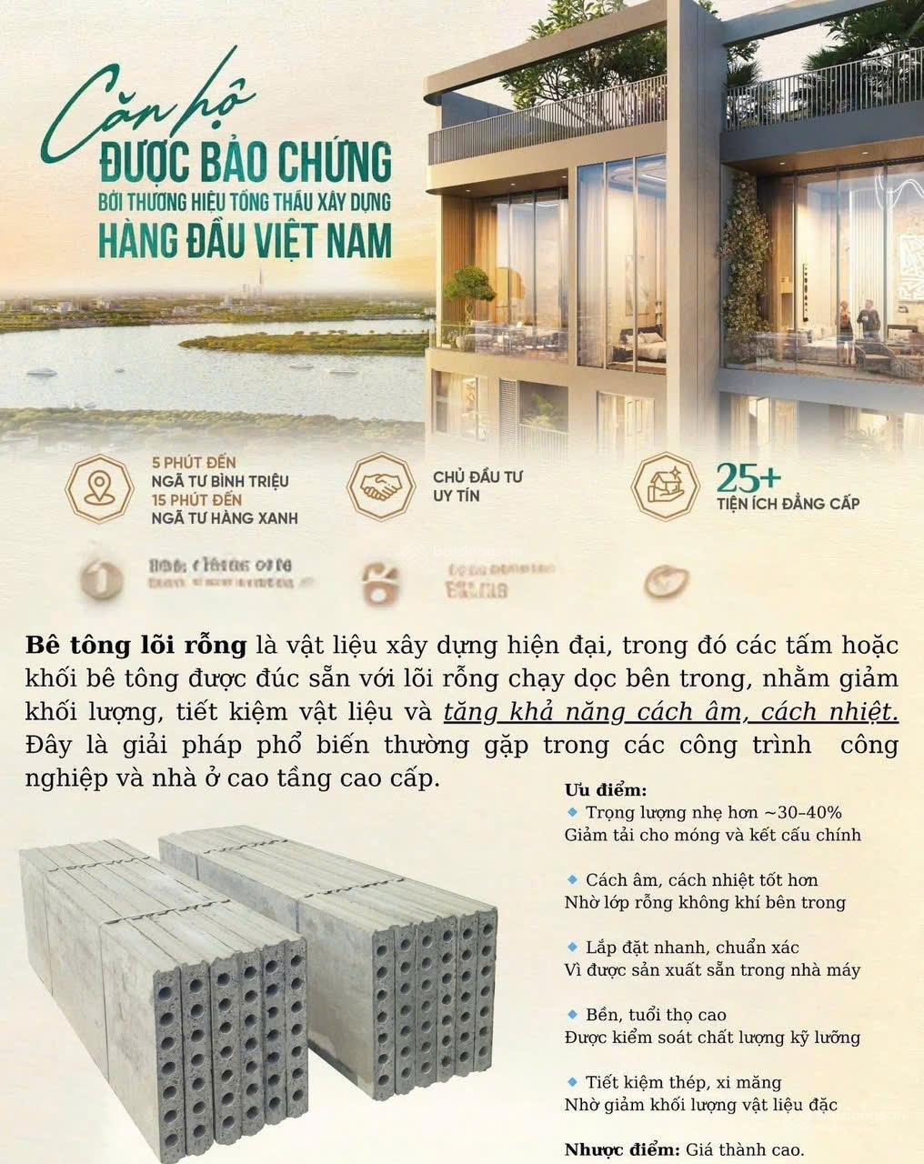 3PN căn góc  View sông  Giá siêu tốt tại The Emerald 68 - Bảo chứng bởi COTECCONS