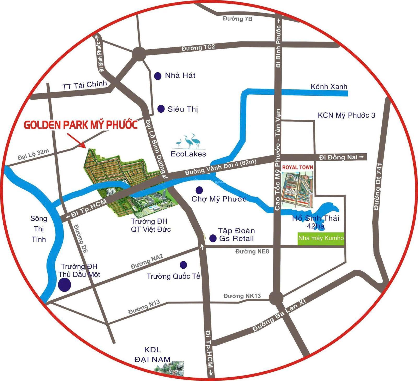 Chỉ từ 15 triệu/m đất nền sổ đỏ riêng tại Golden Park TP Hồ Chí Minh