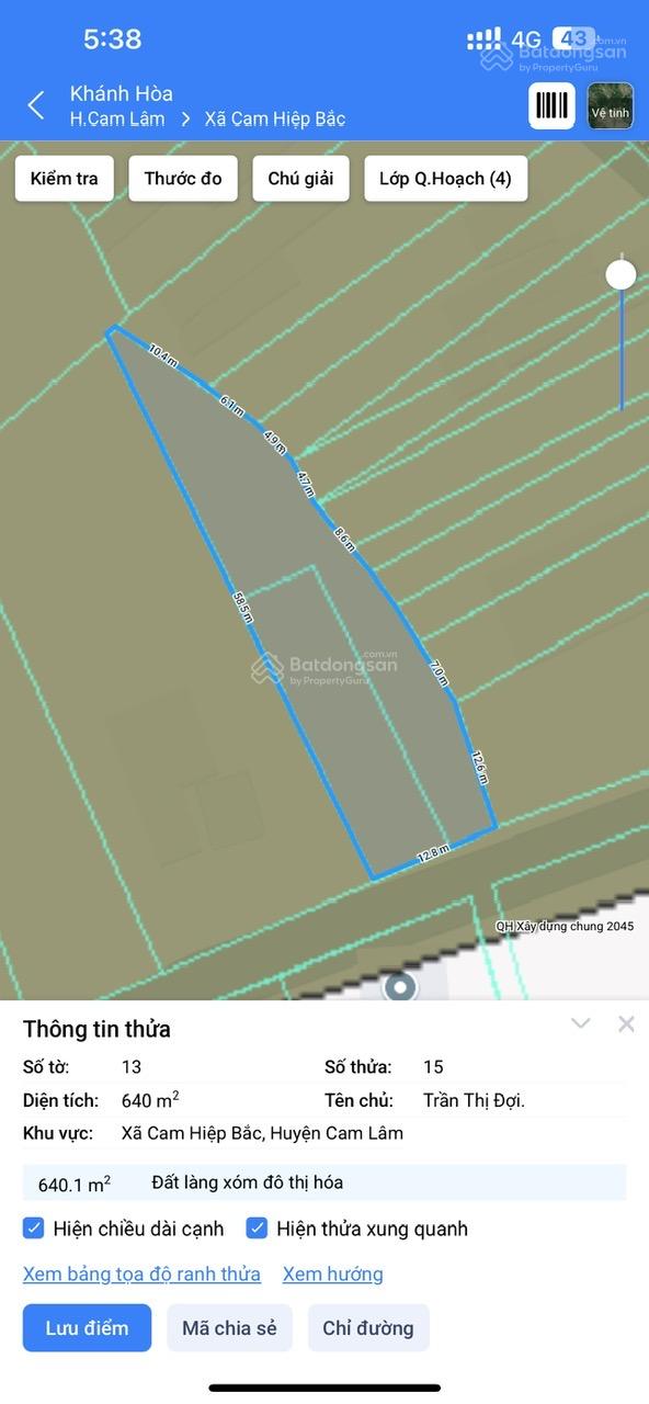 Siêu rẻ chỉ hơn 4tr/m2 lô đất 2 mặt tiền Cam Hiệp Bắc mặt tiền rộng 13m cách LĐSM chỉ 50m