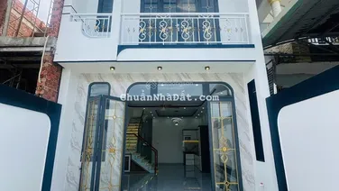 Bán nhà mới xây xã Mỹ Hạnh Nam, 1T, 1L hoàn công đầy đủ gần chợ Mỹ Hạnh