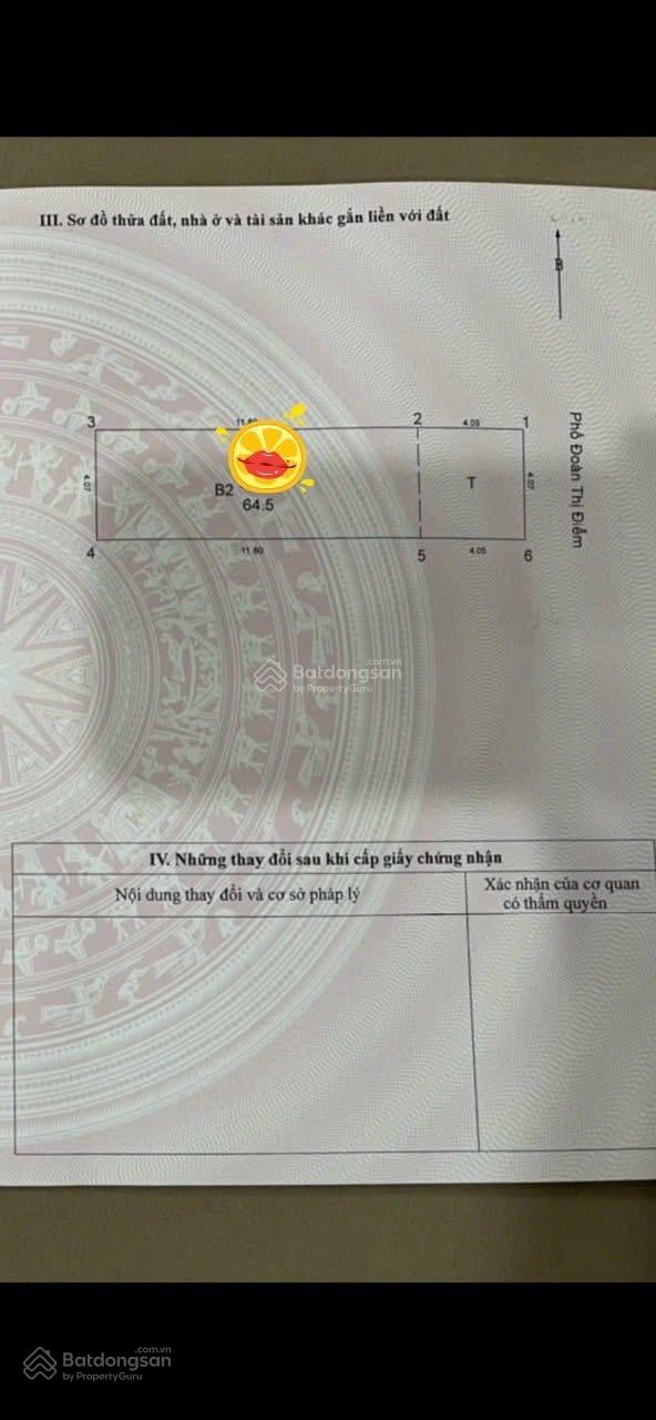 Bán nhà mặt phố Đoàn Thị Điểm, 42 tỷ, 65m2, hàng hiếm tại Đống Đa, Hà Nội