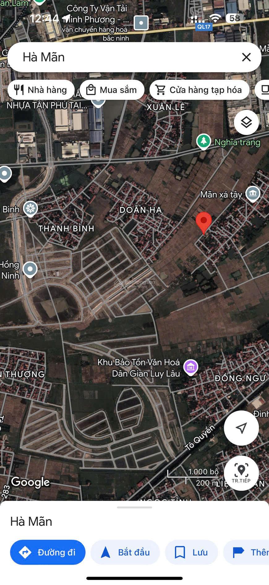 Chính Chủ Bán đất tại Hà Mãn, Thuận Thành, Bắc Ninh, 42 triệu / m2- 76 m2