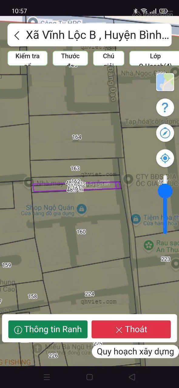 Bán đất 200m² Vĩnh Lộc A, Bình Chánh. Vị trí đẹp, khu dân cư đông đúc
