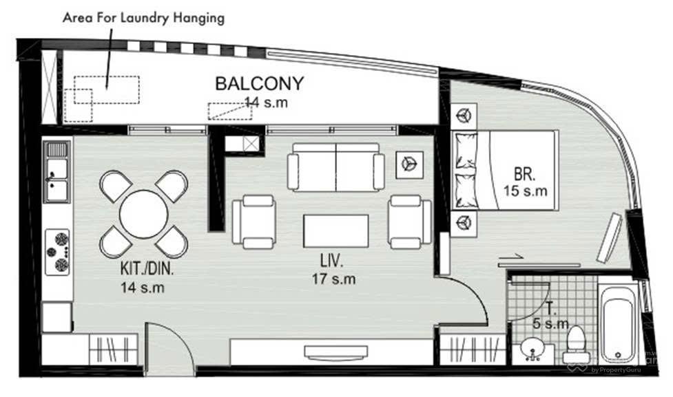 Bán CC Indochina Riverside, 5,25 tỷ, 65m2, 1PN + 1WC, nhiều tiện ích hấp dẫn, Đà Nẵng