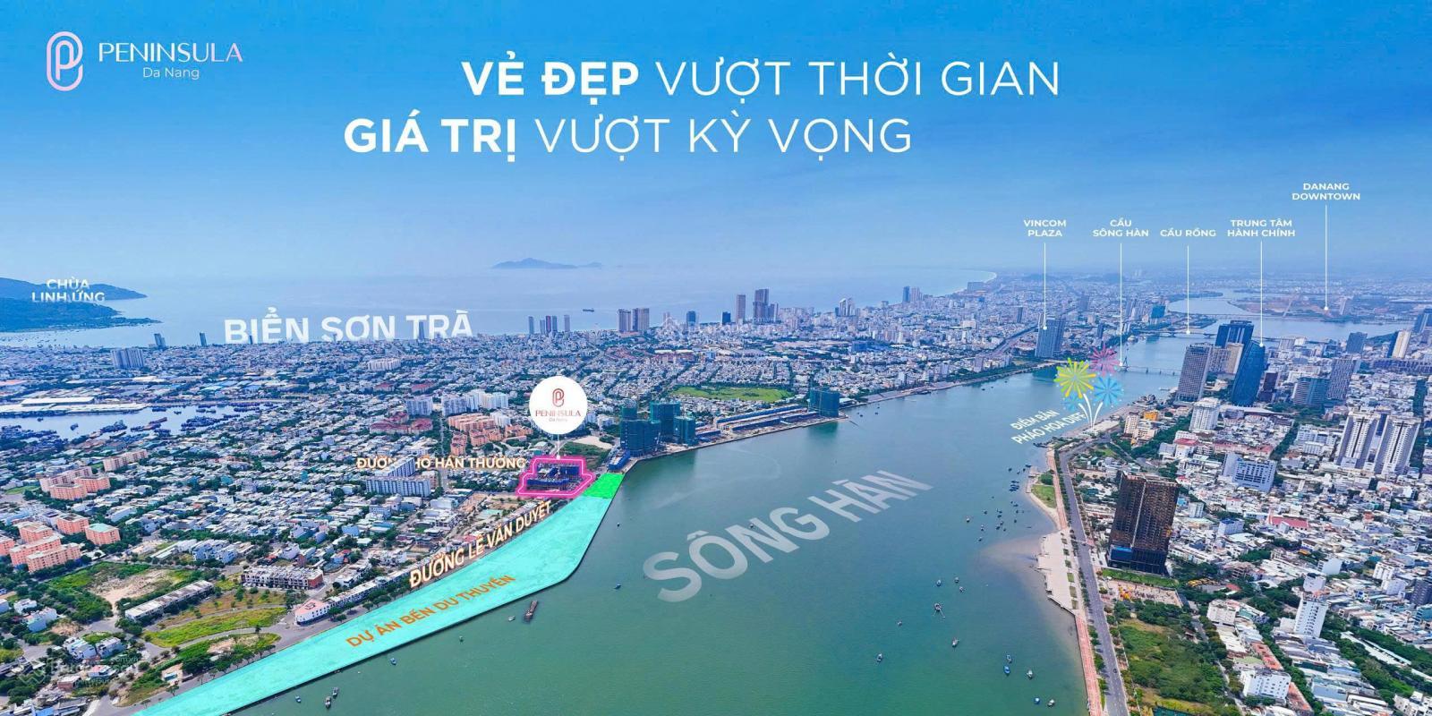 Duy nhất 1 căn 2PN tầng 30 - Peninsula Đà Nẵng - view triệu đô không giới hạn