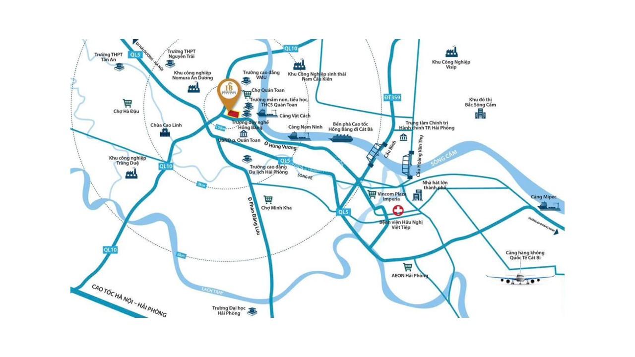 Bán nhà liền kề 5 tầng giá chỉ từ 5 tỷ trong khu đô thị trung tâm Quán Toan, Hồng Bàng