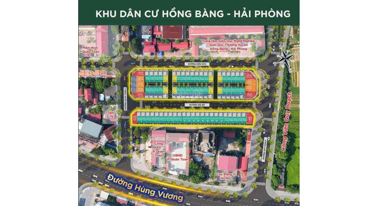 Bán nhà liền kề 5 tầng giá chỉ từ 5 tỷ trong khu đô thị trung tâm Quán Toan, Hồng Bàng