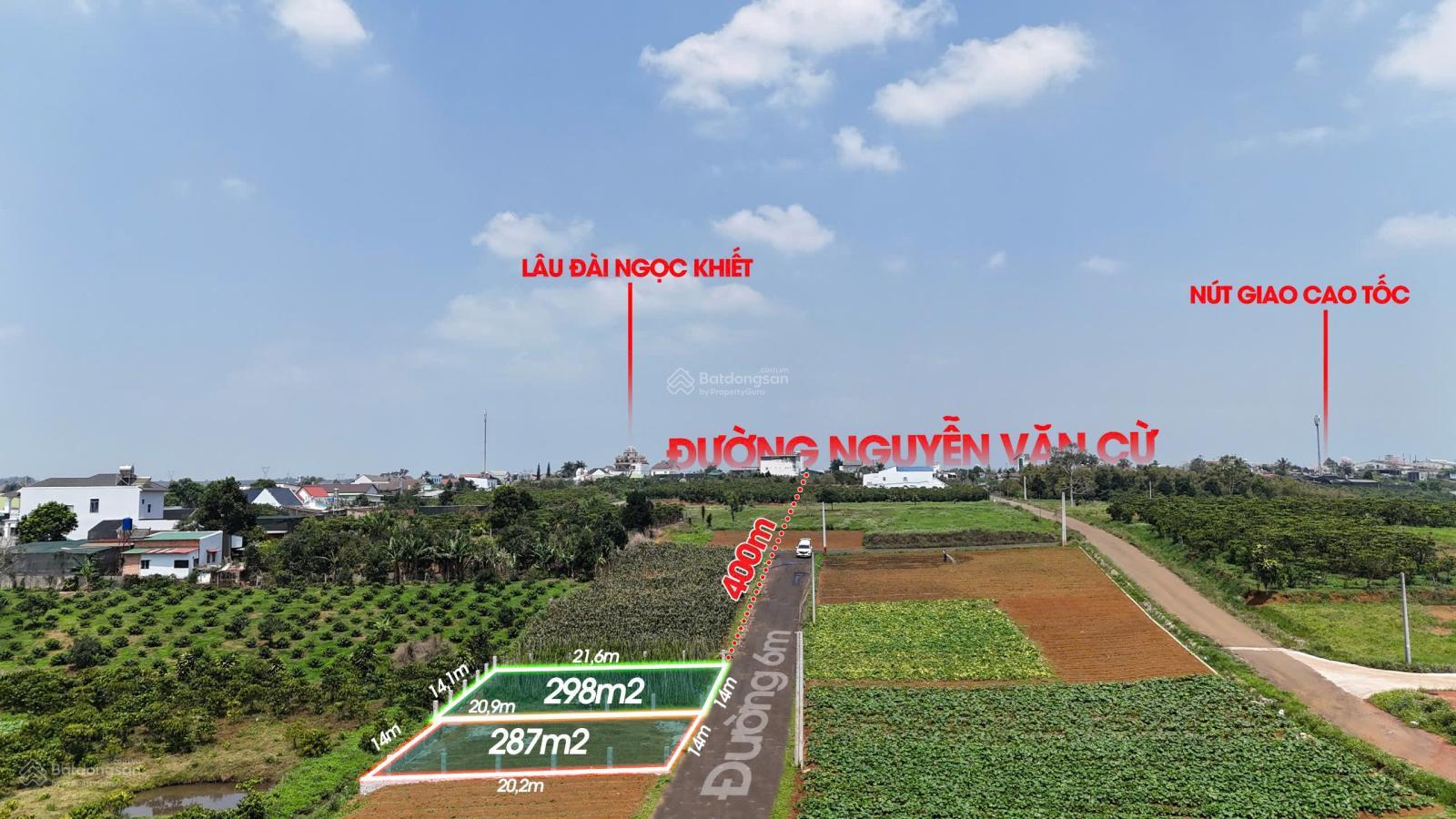 Bán đất tại Nguyễn Văn Cừ, Phường Lộc Phát, Bảo Lộc cách nút xuống cao tốc 1,3km, 2,55 tỷ, 298m2 Bán đất tại Nguyễn Văn Cừ, Phường Lộc Phát, Bảo Lộc cách nút xuống cao tốc 1,3km, 2,55 tỷ, 298m2