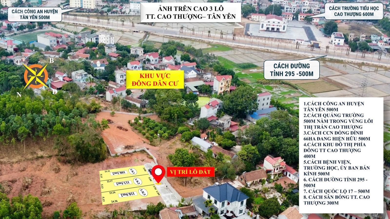 Chính chủ bán lô đất 130m2 tại tổ dân phố Đình Cao Thượng Tân Yên, Sát Quảng Trường