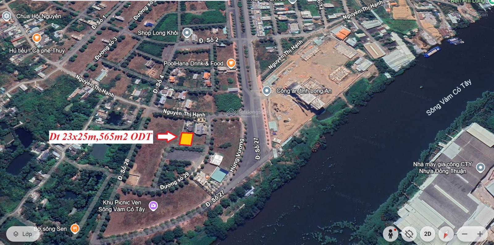 Bán lô biệt thự 565m2 thuộC KDC Đại Dương trung tâm phường Long An