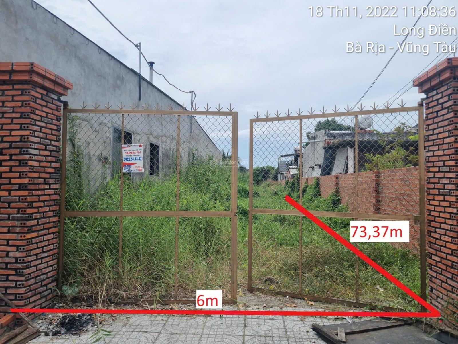 Bán đất 610m2 tại Xã Phước Hưng, Long Điền, Bà Rịa Vũng Tàu, 3,5 tỷ