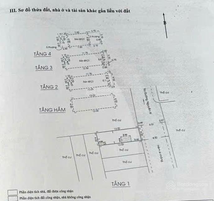 Bán nhà Bình Thạnh - đường lớn xe hơi chạy - hầm 4 tầng - vào ở ngay - 12.5 tỷ TL