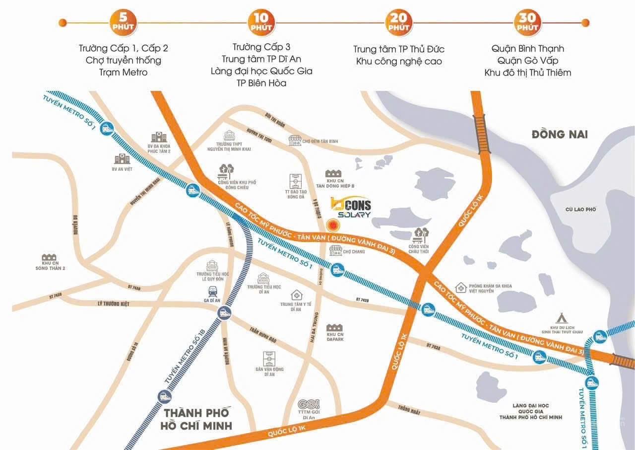 Chỉ với 250tr sở hữu căn hộ 2PN 2wc tại TP HCM ngay tuyến metro, chiết khấu 6.1%, ân hạn gốc 5 năm