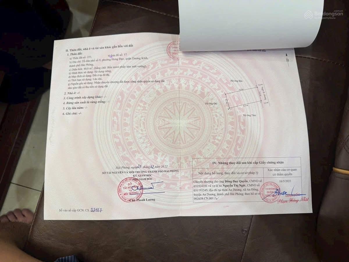 Giá 980tr có ngay lô đất Tiểu trà - Dương Kinh . hải Phòng