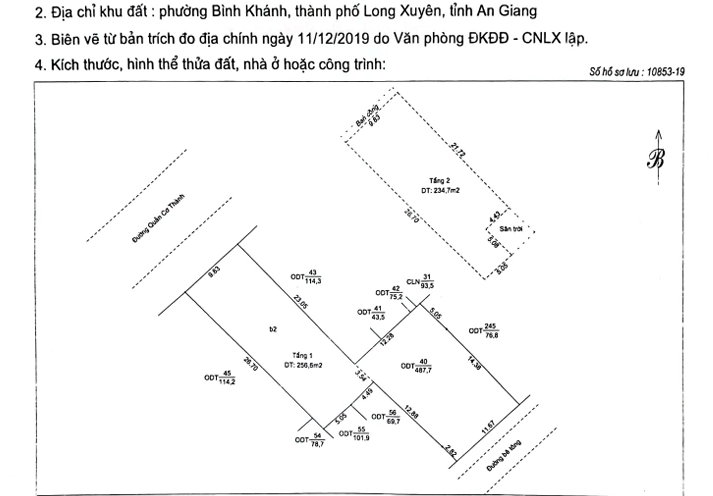 BÁN NHÀ MẶT TIỀN ĐƯỜNG LỚN  TRUNG TÂM TP. LONG XUYÊN, AN GIANG