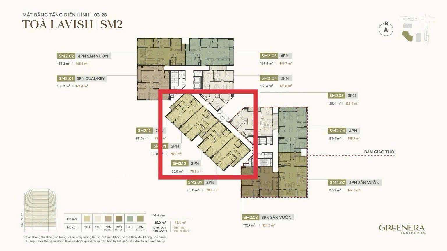 Giảm 1,2tỷ căn hộ hot nhất dự án Greenera DT 79m2 view đẹp, CK 17% HTLS 36T, pháp lý chuẩn chỉnh