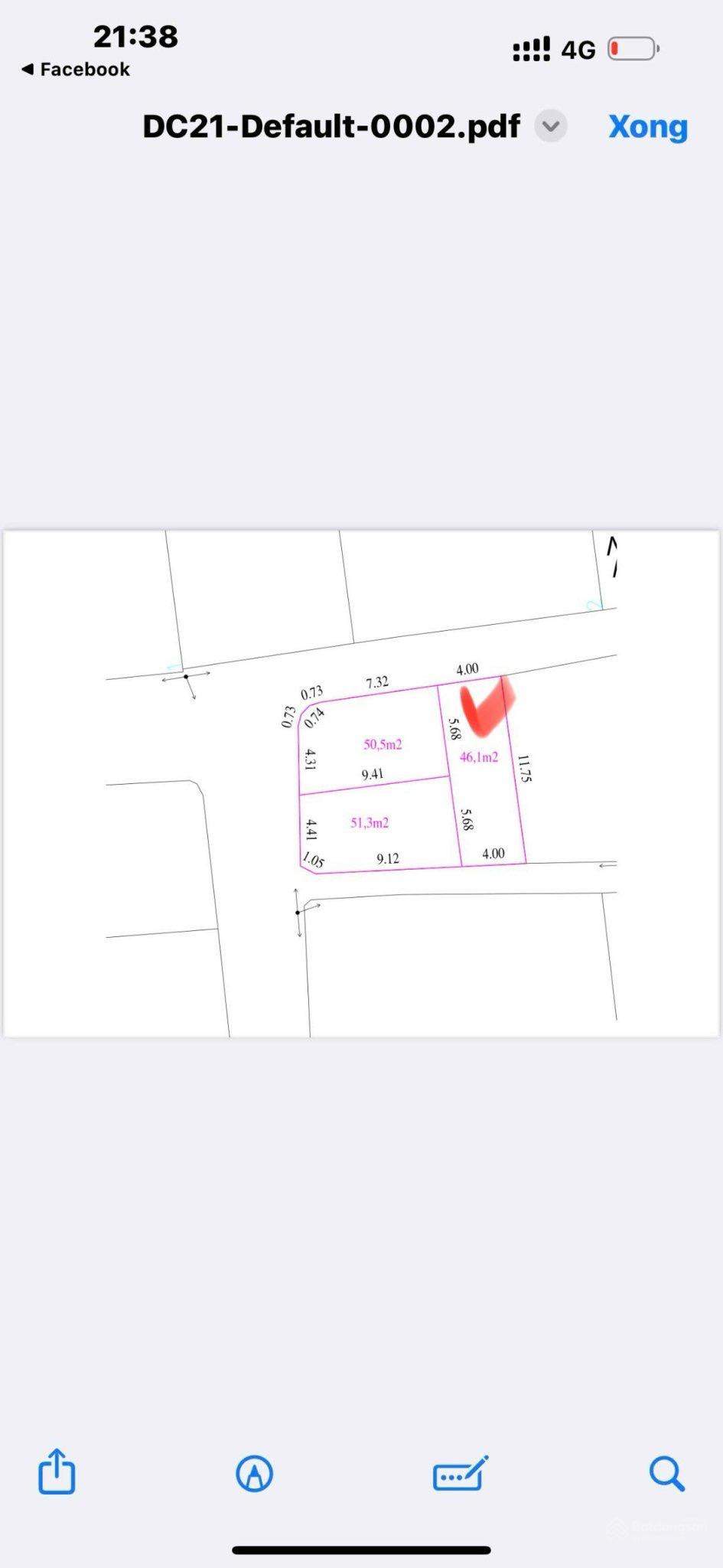 Đất đẹp 2 mặt thoáng đường thông ô tô Phù Khê Từ Sơn DT 46m2. Giá 2.45 tỷ
