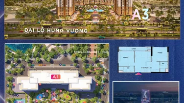 Căn 2 ngủ tầng đẹp, giá đẹp tại tòa A3 chung cư cao cấp K - Park Vinhomes Thanh Hóa