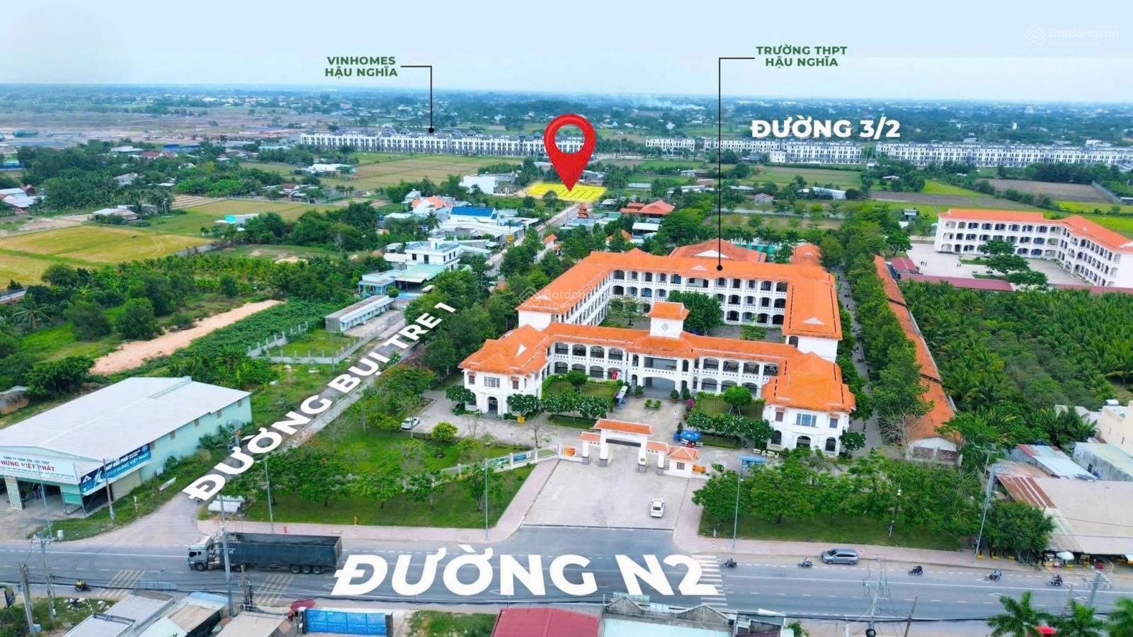 Mở bán 3 lô đất 5x25,4m cách Vin Hậu Nghĩa 60m, giá F0 3tỷ125. Sổ riêng từng nền