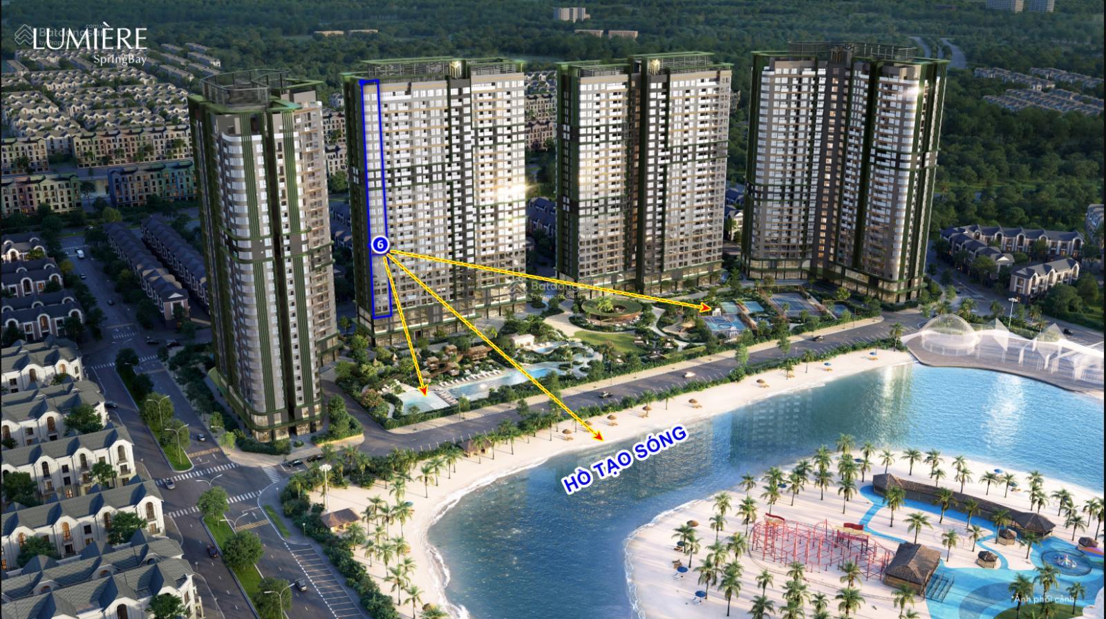 Chiết khấu nên đến 14% - căn hộ 3N Masterise SpringBay view hồ tạo sóng VinWonders cực hiếm