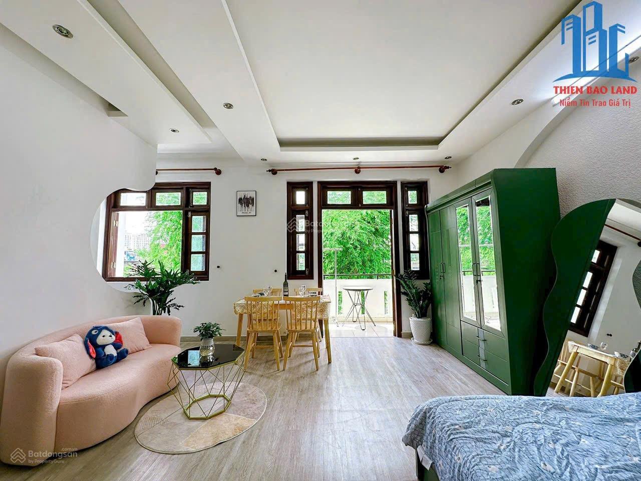 Căn hộ Studio_ tách bếp_ ban công_ Nguyễn văn đậu_ Bình Thạnh_ chợ bà chiểu_ gần Q1 và Q3_ an ninh