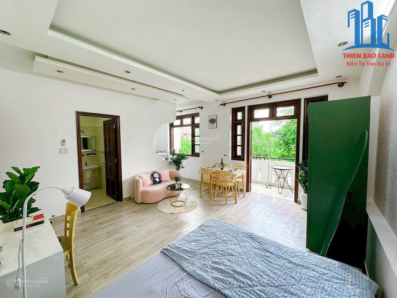 Căn hộ Studio_ tách bếp_ ban công_ Nguyễn văn đậu_ Bình Thạnh_ chợ bà chiểu_ gần Q1 và Q3_ an ninh