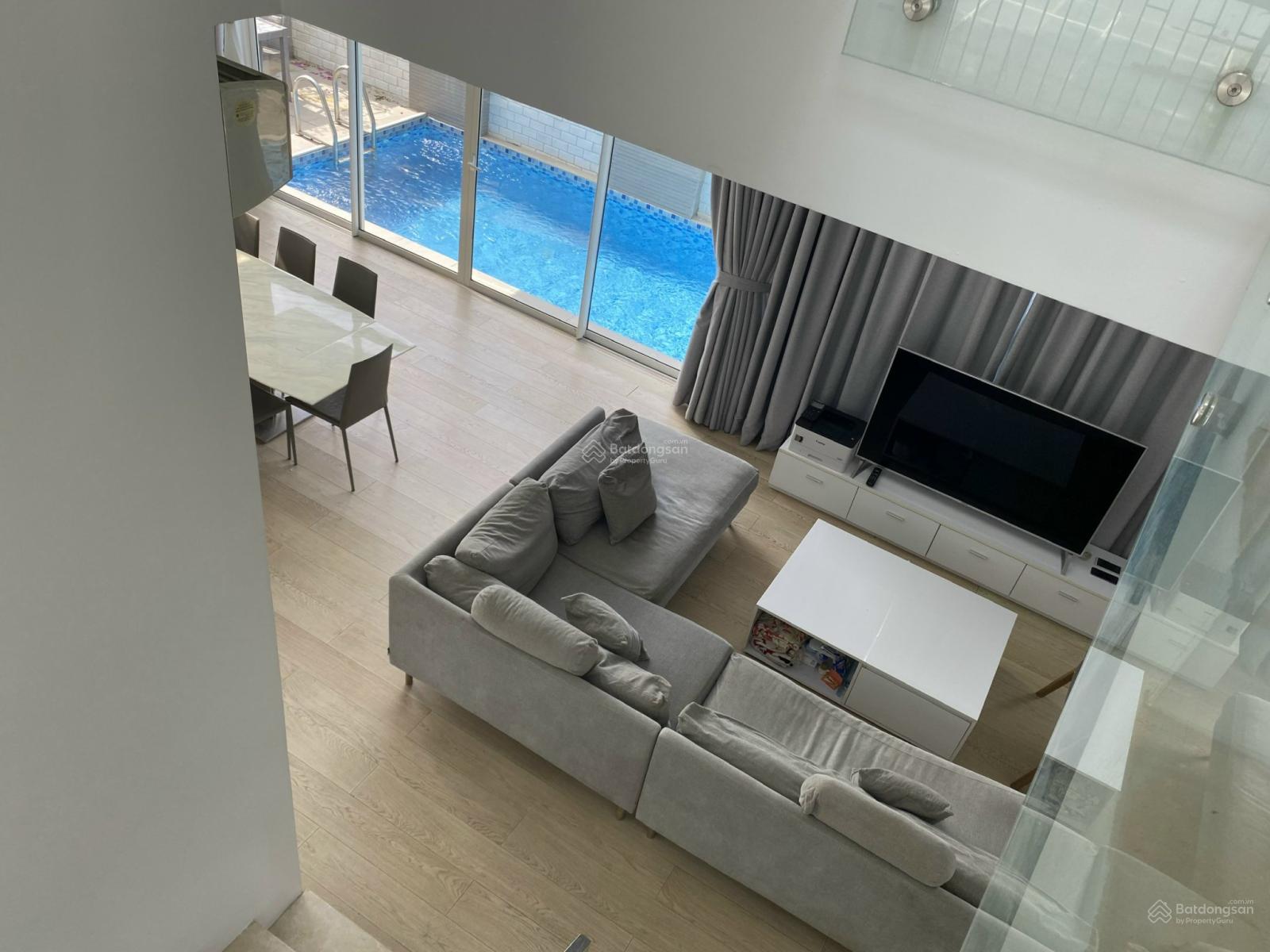 Cho thuê biệt thự KDC Phú Xuân, có hồ bơi, full nội thất, 39 triệu, LH. 0907 727 ***
