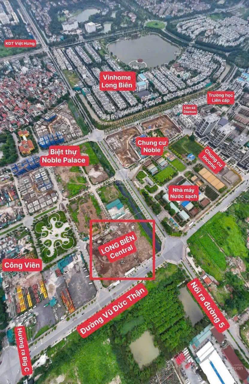 Bán CC Long Biên Central, 108 triệu/m2, 80m2, 2PN + 2WC, giá siêu hời
