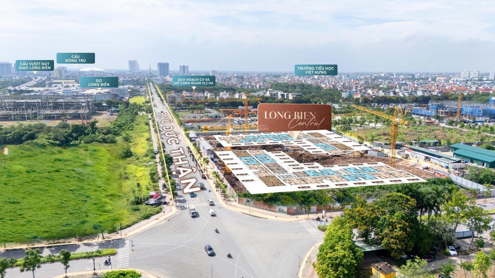 Bán CC Long Biên Central, 108 triệu/m2, 80m2, 2PN + 2WC, giá siêu hời