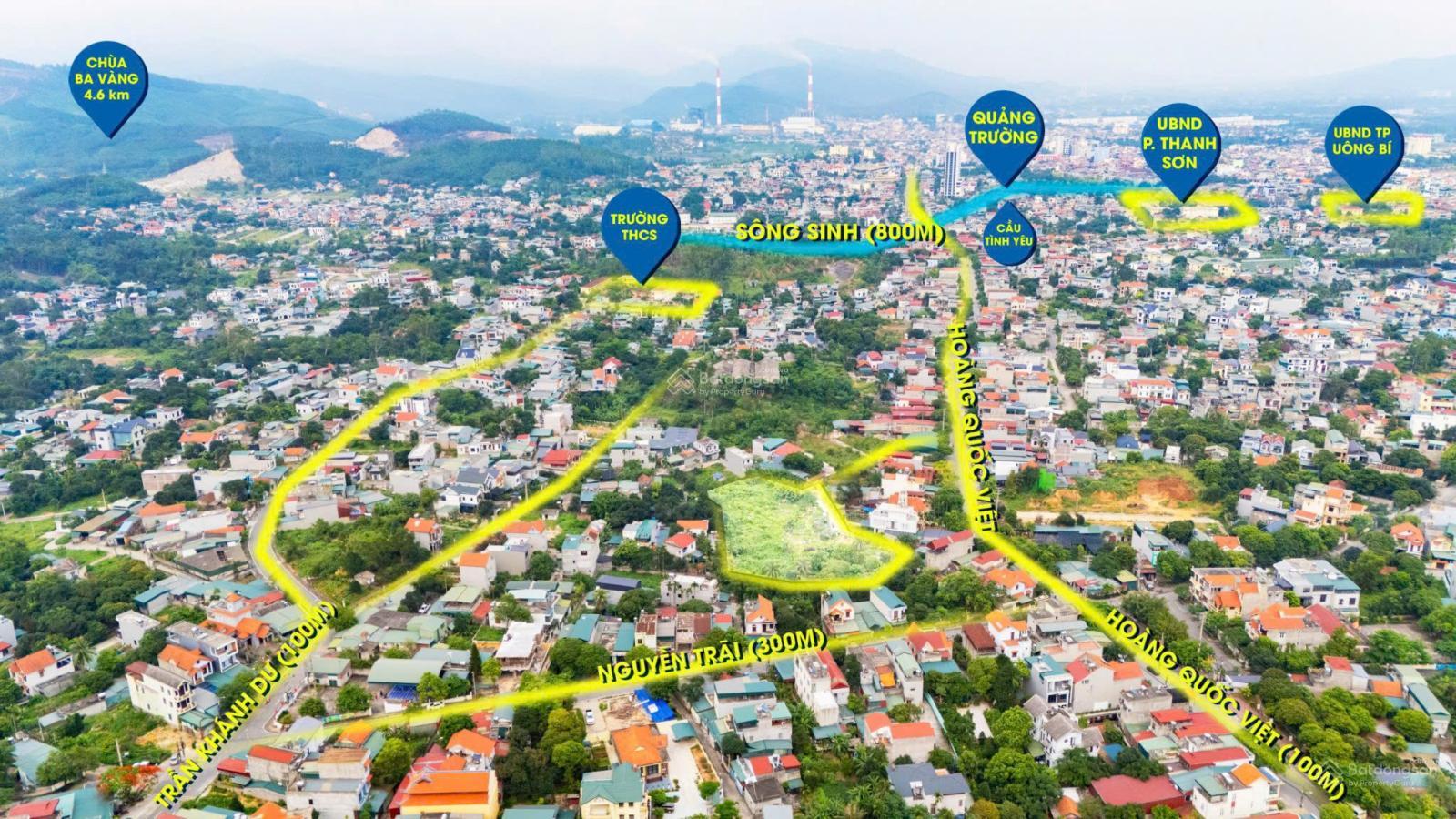 Chính chủ bán 3900m2 có 1600m2 thổ cư tại Yên Thanh - Uông Bí. Sẵn phương án chia 32 lô giá 28,5 tỷ