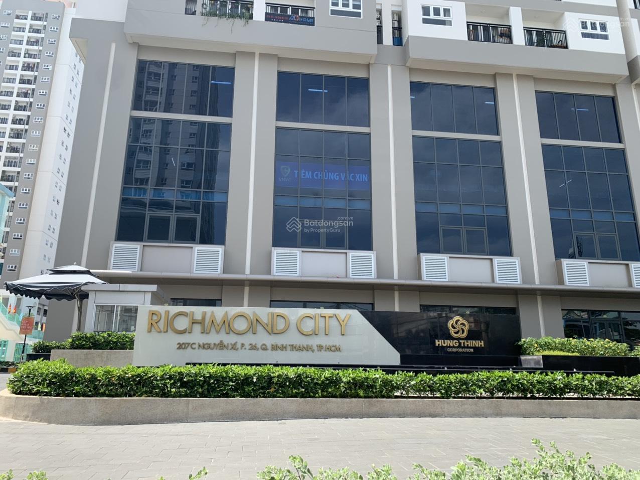 CHO THUÊ VĂN PHÒNG CĂN GÓC  RICHMOND CITY NGUYỄN XÍ, P.26, BÌNH THẠNH  60M CHỈ 11 TRIỆU/THÁNG