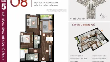 Bán căn 2PN mã CH08 chung cư Hoàng Huy Commerce - Võ Nguyên Giáp giá tốt nhất thị trường