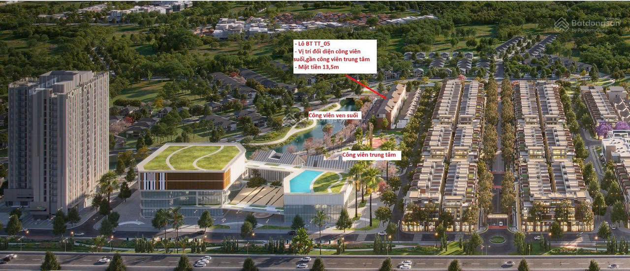 Đất nền biệt thự quỹ hàng ngoại giao cuối cùng tại Homie City, 5 tỷ VND, 202.5 m2