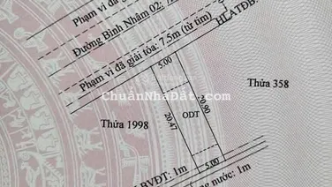 Đất mặt tiền Bình Nhâm 02, gần Dìn Ký, 100m giá 3ty800 còn bớt , vuông vứt rất đẹp ạ